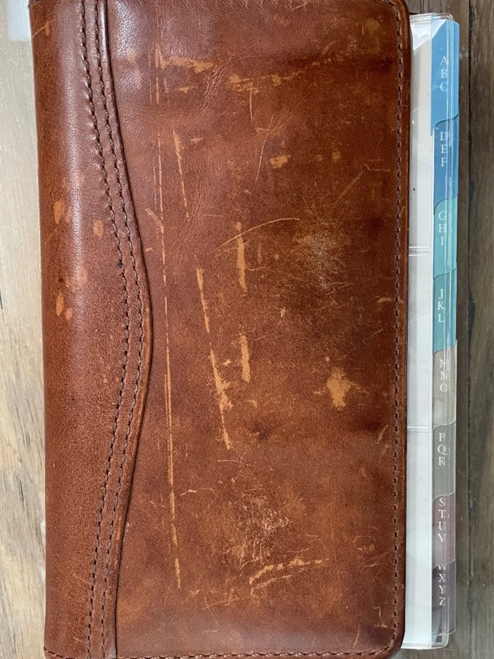 Day Timer distressed leather